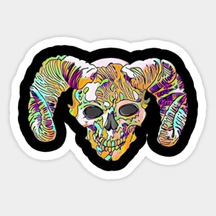 BUBBLEGUM DEMON SKULL Sticker